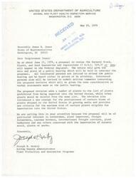 ["Correspondence between the State Veterinarian of Oklahoma, Dr. J.W. Holcombe, the State Veterinarian of Louisiana, Dr. Forrest E. Henderson, the Administrator of the USDA Animal and Plant Health Inspection Service, Mr. Francis J. Mulhern, and Congressman James R. Jones regarding the administration of the brucellosis research programs"]
