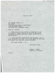 ["Correspondence between three constituents, Mr. Phillip Foust, Ms. Brenda DiCarlo, and Mr. Ronnie James, the Acting Deputy Administrator of the USDA Meat and Poultry Inspection Program, Mr. V.H. Berry, and Congressman James R. Jones regarding the use of nitrites in the curing and preservation of meats"]