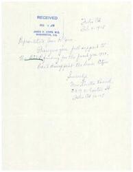 ["Letter from Tulsa, OK, resident and constituent of Congressman James R. Jones, Mrs. Loretta Proud, to Congressman James R. Jones regarding a proposed budget cut for the Retired Senior Volunteer Program"]