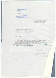 ["Letter from a member of the Advisory Council for RSVP Tulsa, Mrs. O. K. Holman (Jane), to the Honorable Allen Cranston regarding a proposed budget cut for the Retired Senior Volunteer Program; forwarded to Senator Dewey Bartlett and eventually to Congressman James R. Jones as well"]