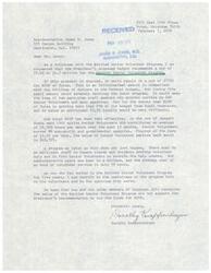 ["Letter from Tulsa, OK, resident and constituent of Congressman James R. Jones, Ms. Dorothy Knappenberger, to Congressman James R. Jones regarding a proposed budget cut for the Retired Senior Volunteer Program"]