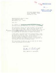 ["Letter from Tulsa, OK, resident and constituent of Congressman James R. Jones, Mrs. Mittie C. Cartwright, to Congressman James R. Jones regarding a proposed budget cut for the Retired Senior Volunteer Program"]