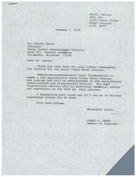 ["Letter from Congressman James R. Jones to the Chairman of the Grady County Conservation District, Mr. Melvin Heath, regarding the funding of the Rural Clean Water Program"]