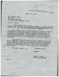 ["The document is a letter from Mr. Charles Baack to Representative James R. Jones requesting consideration for the enactment of HR 1039, a bill that would allow disabled veterans to receive compensation without it affecting their military retirement pay. The document expresses support for this bill and highlights the recommendations made by the Retiree Council, including extending benefits to widows of retirees and allowing retirees to draw both military retired pay and disability compensation. The Council also recommends amendments to the Survivor Benefit Plan and provides updates on various legislative actions and policy changes related to military retirees. Additionally, the Council emphasizes the importance of preretirement and post-service employment briefings and encourages retirees to submit recommendations for consideration."]