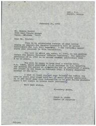["The document acknowledges receipt of a request to support Senator Cranston's bill to extend G.I. benefits. The writer supports a similar bill that passed in the House and thanks the sender for their input. The document also asks for the information to be shared with others."]