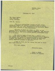 ["James Sparks is urging Congressman Dorn to support the Cranston Bill, which aims to extend G.I. Bill benefits for veterans. Congressman Jones acknowledges Sparks' letter and informs him that a similar bill has been passed by the House. Sparks expresses concerns about the rising cost of living affecting veterans' ability to finance their education and asks for support in passing the bill."]
