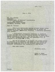 ["The document acknowledges receipt of a request to support S. 2784, a bill to extend and improve veterans' benefits. The Congressman assures that he will consider the recommendations when the compromise bill is returned for a vote. The document emphasizes the importance of prompt action on extending GI benefits and requests immediate support for the bill."]