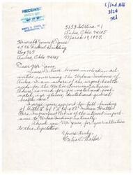 ["The document is addressed to Honorable James R. Jones and is requesting support for funding for health care needs of Native American citizens in Tulsa, particularly prenatal and postnatal care, eye glasses, dental care, and general health care. The writer emphasizes the importance of full funding for V 94-437, the Indian Health legislation, for the benefit of Urban Indians nationally."]