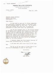 ["The letter is from Robert L. Parker of Parker Drilling Company to Senator Henry Bellmon, inviting him to visit their drilling rigs in the Anadarko Basin. Parker mentions the accessibility of the rigs to airports and offers assistance for the trip."]