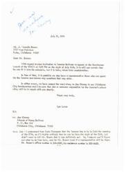 ["The letter is in response to an invitation for Senator Bellmon to appear at the YMCA on July 26th. It is uncertain if the Senator can attend, but a representative may be sent instead. The letter has been passed on to Joe Kinney for further communication. It is noted that the Senator may not be able to attend due to a prior commitment in Enid on the morning of the 27th. Contact information for Mr. Brown is provided for further coordination."]