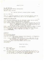 ["The letter outlines a proposed schedule of events for Senator Bellmon's visits to Tulsa County on August 7th, 8th, 9th, and August 23rd. The schedule includes breakfast meetings, plant tours, lunch meetings, tours of various plants in the area, and dinner events. The letter also mentions the possibility of breaking the events into separate days and requests the Senator to attend the Great Raft Race on September 2nd."]