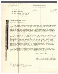 ["The Tulsa County Republican Committee is working with minority groups to bring them into the Republican party. They are organizing a meeting at the YMCA for minority Republicans and would like Senator Bellmon and other Republican candidates to speak at the event. They believe this outreach will help their efforts in the upcoming election."]