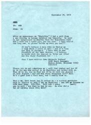 ["The author received a call from a man interested in getting involved in Connally's campaign. The man may have been the President of the Iowa Jaycees and currently works with the Jaycees in Tulsa. The author provided contact information for the man and asked for follow-up to see if he was the caller from \"Nightline.\" Another man named Carl Petri, a retired machinist, also called in and talked about City Hall. The author requested follow-up with Petri as well."]