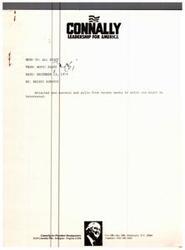 ["The memo provides results from various surveys and polls showing John B. Connally leading in the race for the Republican Presidential nomination in different states and among different groups. Connally is shown to have a strong lead over other potential candidates such as Ronald Reagan, George Bush, and Howard Baker."]