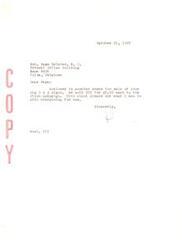 ["The sender is informing Honorable  Page Belcher that they have sold 200 big signs to the Nixon campaign for $2.00 each and enclosed a check for the sale. They mention that this clears out what they can do for now."]