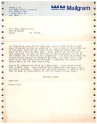 ["The document is a message from Richard Nixon urging supporters to take every possible step to ensure victory in the upcoming election. Nixon emphasizes the importance of voter turnout and the impact individuals can have on the outcome. He expresses gratitude for the support of his campaign team and calls for continued efforts to get people to the polls before Election Day."]