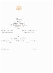 ["A reception honoring Members of Parliament of the United Kingdom of Great Britain and Northern Ireland was hosted by The Honorable Carl Albert and The Honorable Mike Mansfield, Speaker of the House of Representatives and Majority Leader of the U.S. Senate. The event took place on June 1, 1976 at 10:15 a.m. in the Cannon Caucus Room. The menu included assorted miniature Danish pastries, fresh orange juice, fresh grapefruit juice, comato juice, coffee, and tea."]