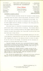 ["The official statement and press conference covers topics including inflation, steel prices, the literacy-test bill and Sen. Everett Dirksen's 1962 campaign"]