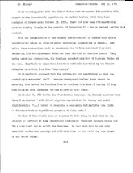 ["The official statement and press conference covers topics including nuclear test ban talks with the Soviet Union, minimum wage increase legislation and education legislation."]