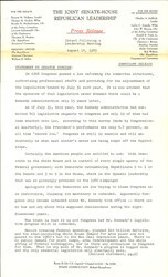 ["The official statement and press conference covers topics including President Kennedy's legislative proposals, tax reform legislation, the federal budget, the railroad labor dispute, congressional salaries"]