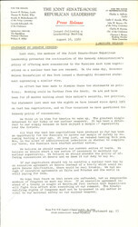 ["The official statement and press conference covers topics including nuclear test ban negotiations, the U.S. economy, tax reform proposals, the satellite communications bill, 1962 midterm elections, proposed Indiana harbor project"]