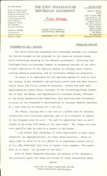["The official statement and press conference covers topics including the federal budget, tax reform legislation, the Nuclear Test Ban Treaty"]