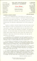 ["The official statement and press conference covers topics including Cold War diplomacy, foreign policy, the Vietnam War, the 1964 presidential election, the farm bill, the Civil Rights Act of 1964, Department of Defense funding"]