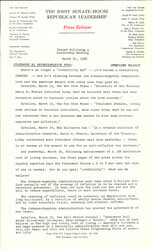 ["The official statement and press conference covers topics including economic policy, inflation, federal spending and General Accounting Office reports"]