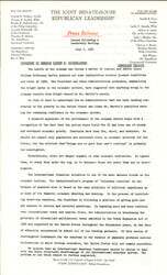 ["The official statement and press conference covers topics including economic conditions, global financial conditions, inflation, federal spending and the Vietnam War"]