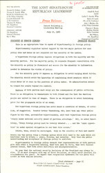 ["The official statement and press conference covers topics including U.S. foreign policy, the Vietnam War, Adlai Stevenson's death"]