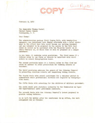 ["Duplicate Of A Letter To Senator Kuchel With A Summary Of The Civil Rights Bill With Work Assignments."]