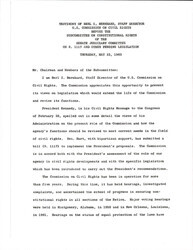 ["Testimony Of Berl I. Bernhard Regarding S. 1117"]