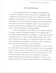 ["Press Release Introducing The Civil Rights Bill. The Bill Was Reviewed By Professors Of Constitutional Law Across The Nation."]