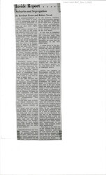 ["This Article Talks About The Anxiety That Many Northerners Were Feeling As Suburban Communities Were Becoming Integrated. Many Northerners Fled Cities And Moved To The Suburbs As The Communities Become More Diverse."]