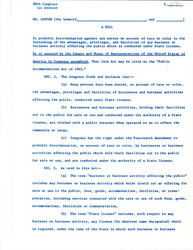 ["Bill S. 1591 Public Accommodations Act Of 1963 To Prohibit Discrimination On The Basis Of Race Or Color."]