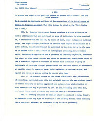 ["Bill S.1590 Civil Rights Act Of 1963 Prohibiting Discrimination At Public Schools And In Legal Proceedings, Providing For Federal Jurisdiction For Cases Of These Nature."]