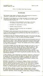 ["White House Press Release Documenting John F. Kennedy's Executive Order Establishing The President's Commission On Registration And Voting Participation. An Argument And A Detailed Appointee List To The Commission Is Provided."]