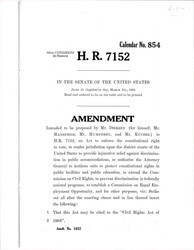 ["Further Amendments Proposed By Dirksen And Other Senators To H.R. 7152"]