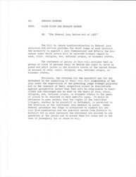 ["This Letter Explains To Senator Dirksen What The Federal Jury Reform Act Of 1966 Is And The Suggestions Both Flynn And Waters Had For The Act."]