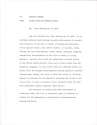["This Letter Discusses The \"fair Housing Act Of 1966\" Especially Section Vii. Section Vii Deals With The Actions U.S. District Courts And Local Courts Can Take If The Act Is Violated In Any Way."]