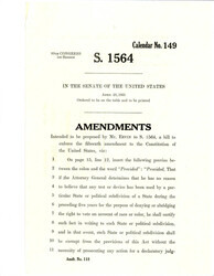 ["Additional Amendment Proposed By Sen. Ervin To S. 1564 Changing The Language Of Line 12 On Page 15."]