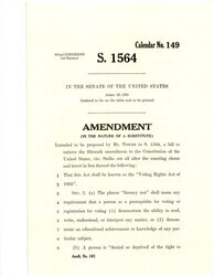 ["Additional Amendment By Sen. Tower Proposed To S. 1564. The Amendment Inserted Section 2 To The Bill."]