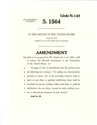 ["Additional Amendment To S. 1564 Proposed By Sen. Eastland To Change The Language Of Line 6 On Page 17."]