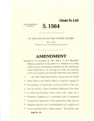 ["Amendment Proposed To The Mansfield - Dirksen Substitute Version Of S. 1564"]