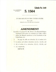 ["Amendment Proposed To The Mansfield - Dirksen Substitute Version Of S. 1564"]