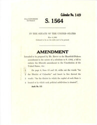 ["Amendment Proposed To The Mansfield - Dirksen Substitute Version Of S. 1564"]