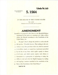 ["Amendment Proposed To The Mansfield - Dirksen Substitute Version Of S. 1564"]