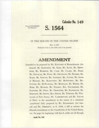 ["Amendment Proposed To The Mansfield - Dirksen Substitute Version Of S. 1564"]