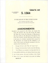 ["Amendment Proposed To The Mansfield - Dirksen Substitute Version Of S. 1564"]