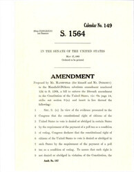 ["Amendment Proposed To The Mansfield - Dirksen Substitute Version Of S. 1564"]